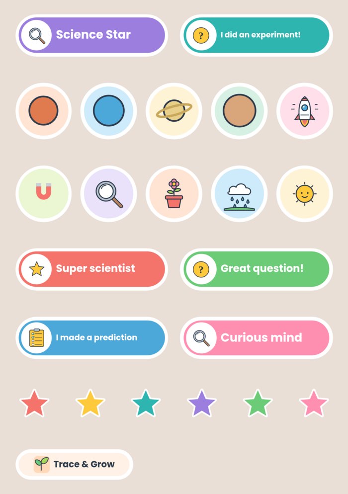 Science Star Sticker Sheet cover